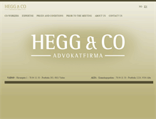 Tablet Screenshot of advokathegg.no